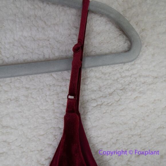 New! Lulus Red Velvet VNeck Sleeveless‎ Maxi Dress,  XL - Picture 13 of 15